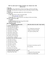 Tải Giáo án môn Tin học lớp 10 bài 41 - Bài tập và thực hành - Các thao tác với bảng