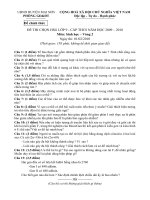 Download Đề thi HSG sinh học lớp 9- huyện Mai Sơn