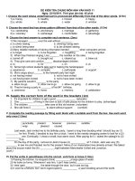 Download Đê kiểm tra 1 tiết tiếng anh 11 kì 2