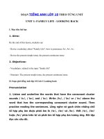 Tải Tiếng Anh lớp 10 Unit 1 Looking back - Soạn Looking back Unit 1 lớp 10 đầy đủ nhất