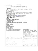 Tải Giáo án môn Tập làm văn lớp 4 bài 3 - Kể lại hành động của nhân vật