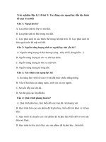 Tải Trắc nghiệm Địa Lý 10 bài 9: Tác động của ngoại lực đến địa hình bề mặt Trái Đất - Câu hỏi trắc nghiệm Địa Lý 10 bài 9 có đáp án