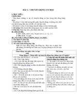 Tải Giáo án môn Vật lý lớp 8 bài 1 - Chuyển động cơ học