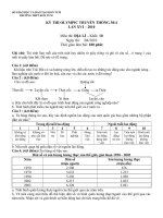 Download Đề thi Olympic truyền thống địa khối 10- THPT Kon Tum