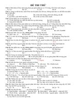 Download Đề thi thử ĐH môn sinh học 10 cực hay