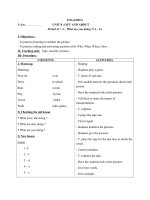 Tải Giáo án Tiếng Anh 6 unit 8: Out and about - Giáo án điện tử Tiếng Anh 6