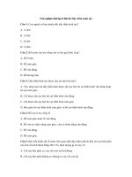 Tải Trắc nghiệm Sinh học 8 Bài 45: Dây thần kinh tủy - Trắc nghiệm Sinh học 8 Bài 45 có đáp án