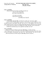 Download Đề thi chọn HSG môn ngữ văn 8- THCS Thanh Ba