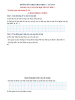 Hướng dẫn học Khoa học 5 - Bài 28+29: Cây con mọc lên từ đâu? (Tuần 27)