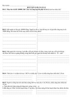 Ôn tập Lớp 5 – Tuần 12 – Tiểu học Phước Hòa B