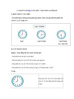 Tải Lý thuyết Toán lớp 2: Giờ, phút - Thực hành xem đồng hồ - Lý thuyết môn Toán 2