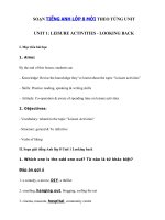 Tải Tiếng Anh lớp 8 Unit 1 Looking back - Soạn Looking back Unit 1 lớp 8 đầy đủ nhất