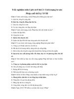 Tải Trắc nghiệm môn Lịch sử 8 bài 2 - Cách mạng tư sản Pháp cuối thế kỷ XVIII