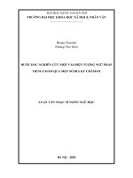 (Luận văn thạc sĩ) bước đầu nghiên cứu một vài hiện tượng ngữ pháp tiếng chăm qua một số bia ký chăm pa​ 