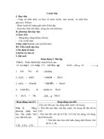 Tải Giáo án môn Hóa học lớp 9 bài 62 - Luyện tập