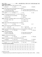 Download Đề kiểm tra 1 tiết lần 2 hóa học lớp 11