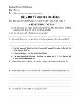 Phiếu bài tập Tiếng Việt lớp 4 - Bài 24B: Vẻ đẹp của lao động