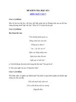 Tải Đề kiểm tra học kì 1 lớp 7 môn Ngữ văn - Đề số 4 - Đề thi học kì 1 môn Ngữ văn lớp 7 có đáp án năm 2019