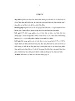 Đánh giá kiến thức tự chăm sóc của người bệnh đái tháo đường type 2 tại bệnh viện đa khoa tỉnh điện biên năm 2016 