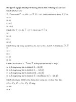 Tải Trắc nghiệm Hình học 10 chương 2 bài 2 - Trắc nghiệm Hình học 10 chương 2 bài 2: Tích vô hướng của hai vectơ