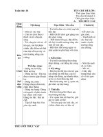 Giao an chinh tuan 18 chủ đề thế giới thực vật.nhánh cây xanh và môi trường sống