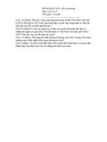 Download Đề thi khảo sát chất lượng HKII lịch sử khối 8