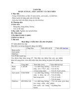 Tải Giáo án môn Hóa học lớp 9 bài 57 - Luyện tập rượu etylic, axit axetic và chất béo