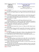 Download Đề thi chọn đội tuyển HSG cấp THCS môn sinh học - vòng 2