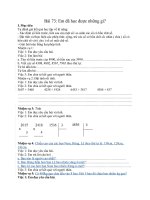 Toán lớp 3 - bài 73: Em đã học được những gì ?