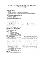 Tải Giáo án môn Ngữ văn lớp 7 bài 64 - Bố cục và phương pháp lập luận trong bài văn nghị luận