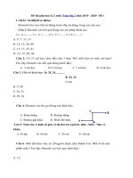 Tải Đề thi giữa học kì 2 môn Toán lớp 2 năm 2019 - 2020 - Đề 1 - Đề kiểm tra giữa học kì 2 môn Toán lớp 2