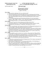 Download Đề thi chọn HSG môn hóa học 9- Thành phố Hạ Long