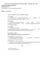 Download Đề thi thử ĐH môn lịch sử khối C- THPT TĨnh Gia