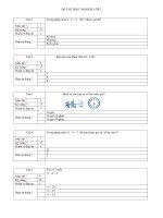 Đề ôn tập kiến thức Môn Toán Tuần 27 (Đề số 2)