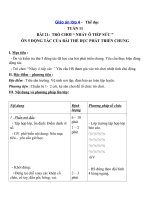 Tải Giáo án Thể dục lớp 4 - Tuần 11 - bài 21 - Giáo án điện tử Thể dục lớp 4