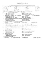 Download Đề kiểm tra 15 phút tiếng anh 12