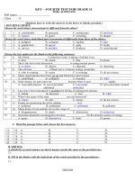 Download Đề thi 1 tiết tiếng anh lớp 11