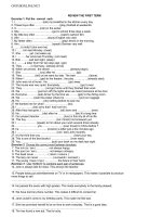 Download Ôn tập HK 1 môn Tiếng anh lớp 10