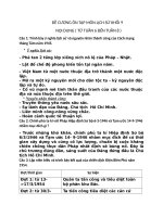 ĐỀ CƯƠNG ÔN  TẬP LỊCH SỬ KHỐI 9 LẦN II