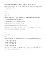 Tải Trắc nghiệm Hình học 10 bài 3 - Trắc nghiệm Hình học 10 bài 3: Tích của vectơ với một số