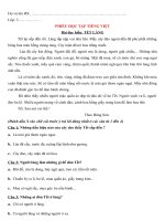 KHỐI 3 - PHIẾU HỌC TẬP TIẾNG VIỆT - TUẦN 26