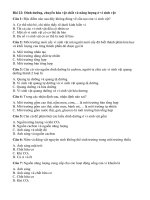 Tải Trắc nghiệm Sinh học 10 bài 22: Dinh dưỡng, chuyển hóa vật chất và năng lượng ở vi sinh vật - Trắc nghiệm Sinh học 10 có đáp án