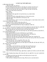 TUẦN 31 - TIẾT 51 - NGỮ VĂN  9 - LUYỆN TẬP VIẾT BIÊN BẢN