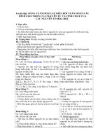 Tải Giáo án môn Hóa học lớp 10 bài 18 - Luyện tập bảng tuần hoàn, sự biến đổi tuần hoàn cấu hình Electron của nguyên tử và tính chất của các nguyên tố hóa học