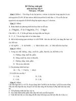 Download Đề thi HSG hóa học lớp 9 hay- có đáp án