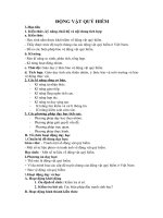 Tải Giáo án môn Sinh học lớp 7 bài 65 - Động vật quý hiếm