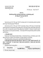 Mẫu báo cáo kiểm điểm tập thể theo tinh thần Nghị quyết Trung ương 4 khóa XII