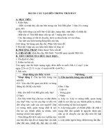 Tải Giáo án môn Địa lý lớp 6 bài 10 - Cấu tạo bên trong của Trái Đất