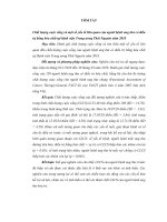 Chất lượng cuộc sống và một số yếu tố liên quan của người bệnh ung thư có điều trị bằng hóa chất tại bệnh viện trung ương thái nguyên năm 2018 