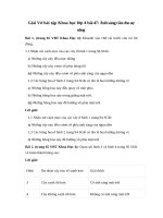 bài 47: Ánh sáng cần cho sự sống